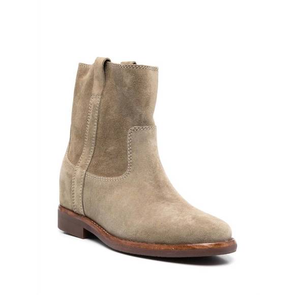 NEW ISABEL MARANT susee low boots in taupe - Picture 2 of 4
